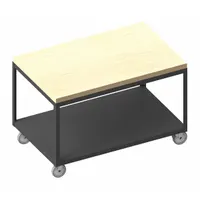 DURHAM MFG Workbench: Fixed Ht, Butcher Block, 36 in x 24 in, 1,200 lb Overall Load Capacity (MPN HMT-2436-2-MT-95)