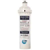 ICE-O-MATIC Quick-Connect Water Filter: 0.5 micron, 1.5 gpm, 12 3/4 in Overall Ht, 4 in Overall Dia (MPN IOMQ)