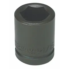 SAE 6-point standard impact socket with 3/4" drive and 1-7/8" socket size. Black oxide finish. Used for heavy-duty fastening and loosening of large hex nuts and bolts in industrial maintenance, construction, and equipment repair with impact wrenches.
