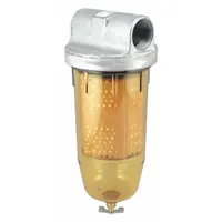 Cartridge fuel filter with cellulose media for removing contaminants from diesel fuel. Includes a bowl. Overall height 9 13/16 in. Used in fuel storage tank assemblies and other diesel fuel systems to protect engines and fuel system components