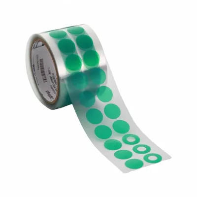 CAPLUGS Film Tape: 1 3/4 in Wd, 72 yd Lg, Ring, 1 1/4 in Dia, 2 mil Thick, Polyester Film - High-Temperature Film Masking Tape Rings