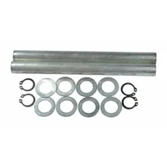 This axle kit is a replacement component for machine roller assemblies. It is used to repair or maintain roller systems in material handling equipment, enabling smooth movement of loads.
