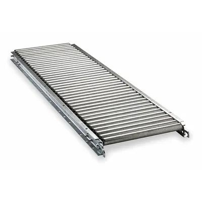 ASHLAND CONVEYOR Roller Conveyor: Light-Duty, 1 3/8 in Roller Dia., 10 in Between Frame Wd - Light-Duty Steel-Frame Roller Conveyors