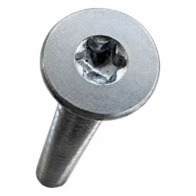 TAMPER PRUF SCREW Machine Screw: #6-32 Thread Size, 2 in Lg, Steel, Zinc-Plated, Flat, Torx/Star - Flat Head Machine Screws