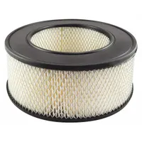 Round-oval engine air filter with axial seal. Overall height 4 11/32 in. Removes airborne contaminants from engine intake air. Compatible with Atlas Copco vehicles