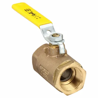 APOLLO Manual Two-Way Ball Valve: 1 in, Bronze, Straight, FNPT x FNPT - Bronze Ball Valves