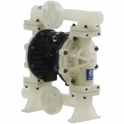 GRACO Diaphragm Pump: Polypropylene Body, 1 in, Flange Connection, 50 gpm, PTFE Diaphragm - Polypropylene Housing AODD Pumps