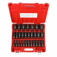 MILWAUKEE Impact Socket Set: 1/2 in Drive Size, Small Set (0-50 pieces) Set Size, 29 Pieces, 0 (MPN 49-66-7015)