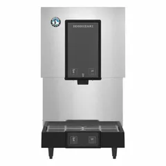 This air-cooled combination ice machine and dispenser produces 286 lb of nugget ice per day. It features push-button dispensing and operates on 115V. With a height of 31 3/4 in, it is suited for commercial kitchens, break rooms, and healthcare facilities requiring a compact ice maker and dispenser.