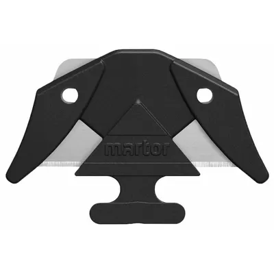 MARTOR Utility Blade: 2 Cutting Sides, 1 1/2 in Overall Lg, 1 in Overall Wd, Steel - Replacement Double Heads