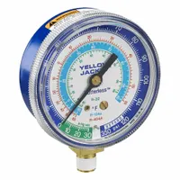 YELLOW JACKET Low Side Gauge: Low Side Gauge, 0 psi to 120 psi, Non-Liquid Filled, 2 1/2 in Dia (MPN 49016)