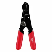 Wire Stripper/Cutter: Easy-Adjustment Dial, 10 AWG to 22 AWG, 2 3/16 in Overall Lg, V-Notch Blade (MPN 48-22-3040)