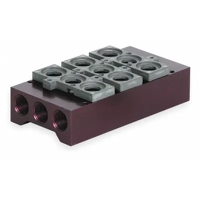 NUMATICS Manifold Assembly: For Series L2, 3 Valve Ports, Haz Location/Intrinsically Safe - Aventics L2 Manifolds & Bases