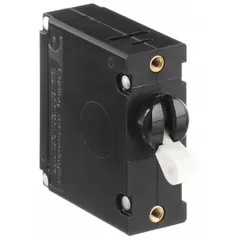 Panel Mount Circuit Breaker: 20 A Amps, 277V AC, 80V DC, Threaded Insert, 2.12 in Dp, 1/4 in Tab (MPN BA1-BO-34-620-111-D). Key specifications — Terminal Connection: 1/4 in Tab; AC Voltage Rating: 277V AC; DC Voltage Rating: 80V DC; Mounting Type: Threaded Insert.