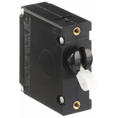CARLING TECHNOLOGIES Panel Mount Circuit Breaker: 20 A Amps, 277V AC, 80V DC, Threaded Insert - Toggle Style, Front Panel-Mount Miniature Circuit Breakers