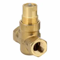 Hydronic Globe Valve: 2-Way, 0.4 CV Flow, 1/2 in Female NPT, Brass Body, Stainless Steel Stem, NC (MPN 599-02000)