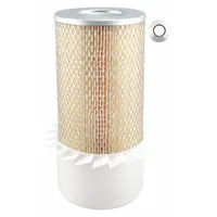 Round-oval engine air filter with axial seal. Outside diameter 6 3/32 in. Compatible with John Deere vehicles. Traps airborne contaminants to protect engine performance