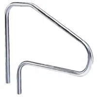 SPECTRUM Hand Rail: 42 in Setback, Dia 1.9 in, 0.109 in Thick, Fixed Legs, 38 in Ht, 48 in Wd, 304L (MPN 35005-48-.109)