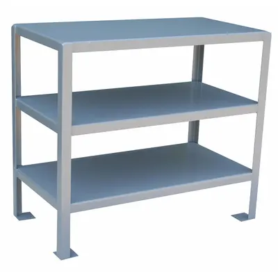 JAMCO Work Table: Fixed Ht, Steel, 48 in x 24 in, 2,000 lb Overall Load Capacity - Steel-Top Worktables