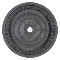 Replacement seal plate for shallow well jet pumps. Seals the pump housing to prevent leaks and maintain pressure. Compatible with Dayton models 4HEY9, 4HEZ1, 4HEZ2, 4HEZ3, 4HFA2, and 4HFA3.