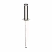 Blind Rivet,1.596" L,0.122" dia,PK500: Inch, 1 19/32 in Overall Lg, 1/2 in Body Lg, Open End, 500 PK (MPN AD46ABS201)