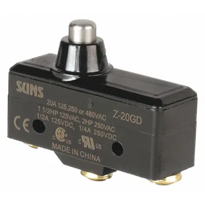 OEM Snap Action Switch: Plunger Actuator, 1NO/1NC, Screw - Plunger Snap-Action Switches