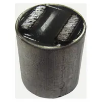 Cylindrical encased ceramic magnet with 2-pole design. Outside diameter 5/8 in, thickness 0.75 in, maximum pull force 7 lbf. Used for holding, positioning, and retrieving ferrous parts in industrial settings such as machining, material handling, and assembly
