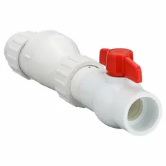 This ZOELLER check valve features a PVC silent spring-loaded swing design with an inline valve body for water media. The 1 1/2 in pipe size allows installation in sump pump, drainage, and wastewater systems to prevent backflow and ensure one-way flow control.