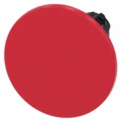 This Siemens mushroom-head push-button operator is a momentary-action control device with a red actuator. It features a 22 mm mounting size and non-metallic construction, suitable for panel-mount applications in industrial control systems where electrical isolation is required.
