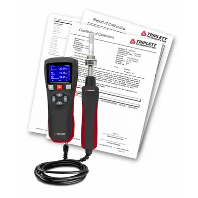 TRIPLETT Relative Humidity and Temperature Meter: Cabled, Included - Data Logging Temperature & Humidity Meters