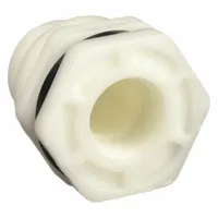 HAYWARD Bulkhead Tank Fitting: Polypropylene Body, 1 in Female NPT Threaded Inside, FKM Gasket (MPN BFAS3010TFS)