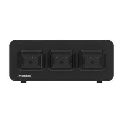 KWIKBOOST Device Charging Station: Battery Slots (12 in D x 15 in W x 6 in - Tabletop