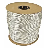 APPROVED VENDOR General Purpose Utility Rope: Twisted, 1/4 in Dia, 335 lb Working Load Limit, White (MPN 460080-WHT-00600-05399)