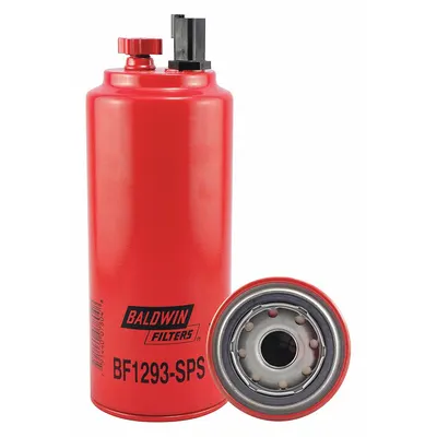 BALDWIN FILTERS Fuel Filter: Spin-On, 3 11/16 in Outside Dia, 1"-14 Thread Size, Cellulose - Spin-On Fuel Filters