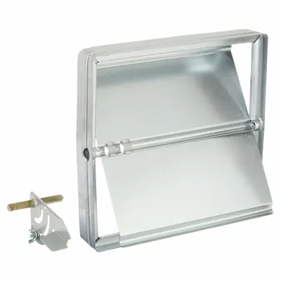 Dayton 7.75"H-W 2"L Squ Manual Balancing Dampr: 7 3/4 in H, 7 3/4 in W, 1 7/8 in L - Rectangular Manual Balancing Dampers