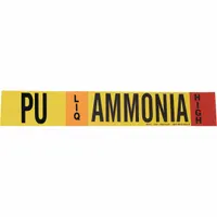 Pipe Marker: PU, LIQ, High, Fits 8 in and Larger Pipe O.D., 1 Pipe Markers, Without (MPN 90483)