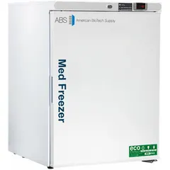 This 4 cubic foot undercounter pharmacy freezer maintains a temperature range of -25°C to -15°C. It features a manual defrost method and a right-hinge door. Suitable for storing temperature-sensitive medications, vaccines, and biological samples in clinical and laboratory settings.