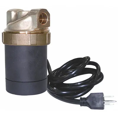GOULDS Circulating Pump: 1/150 hp HP, 115V AC, Brass, Variable, 6 ft Max. Head - Residential Under-Sink Recirculating Pumps