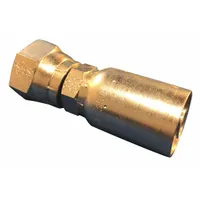 KURT Hydraulic Crimp Fitting: Carbon Steel, Straight, -8 For Hose Dash Size, Female x Male (MPN F-BSPX-08-08)