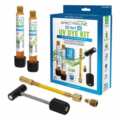 SPECTROLINE Fluorescent Dye: 0.5 oz - Leak Detection Dye Injector Kits