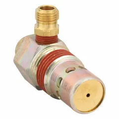 Check valve for pneumatic systems with 1/2 NPT connection. Prevents backflow of air or gas to protect compressors, pumps, and downstream equipment. Suitable for use in air lines with compressors and pneumatic tools.
