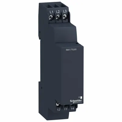 SCHNEIDER Relay: DIN-Rail Mounted, 5 A Current Rating, 183 to 528V AC - DIN-Rail Mounted Relays