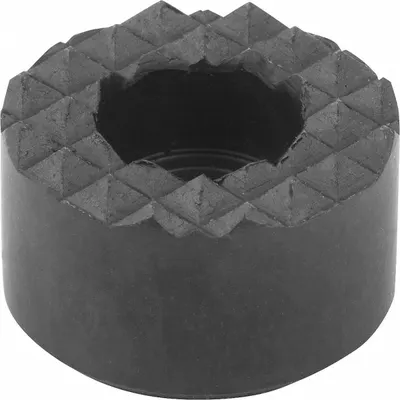 KIPP Counterbored Insert w/Flat Face: 20 mm Dia, 5.5 mm Bore Dia, 10 mm Ht - Counterbored Steel Inserts with Serrated Face