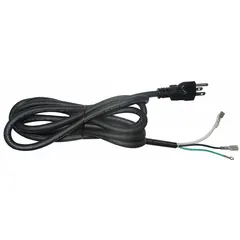 This power cord is designed for use with HVACR equipment, providing electrical connections for heating, ventilation, air conditioning, and refrigeration systems. It is suitable for commercial and industrial environments requiring reliable power delivery.