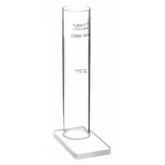 This test kit measures turbidity in water samples across six levels: 0, 20, 40, 60, 80, and 100 JTU. It includes reagents and accessories for field or laboratory use in assessing water clarity and suspended solids.