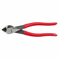 Dipped Grip Plier: Flush, Straight, Oval, 3/4 in Jaw Lg, 1 1/4 in Jaw Wd, 8 in Overall Lg, 6 - 8 in (MPN MT508)