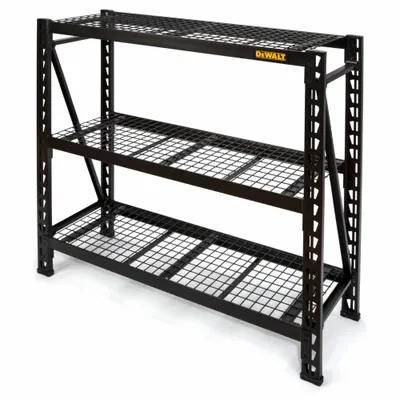 DEWALT Bulk Storage Rack: Standalone, Light-Duty, 49 5/8 in x 18 in x 48 in - Light-Duty Lock-Beam Wire Decking Bulk Racks