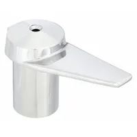 Replacement lever handle for Powers 420 Series faucets. Constructed of brass with a chrome finish. Includes mounting screw. Suitable for hot and cold water applications