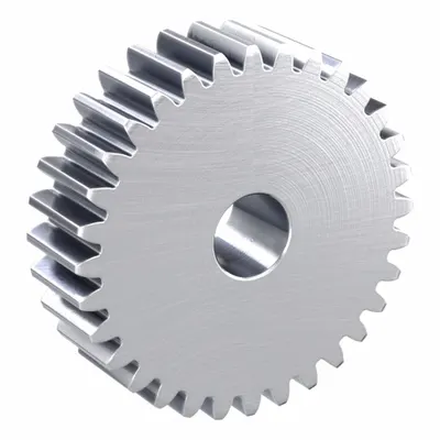 KHK GEARS Hubless Spur Gear: Module m 2, 32 Teeth, 15 mm Bore Dia, Stainless Steel - Hubless Metric Spur Gears
