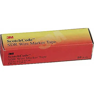 3M Wire Marker Tape Refill: B, Black on White, 576 Labels, Polyester Film - Wire Marker Dispenser Replacement Rolls